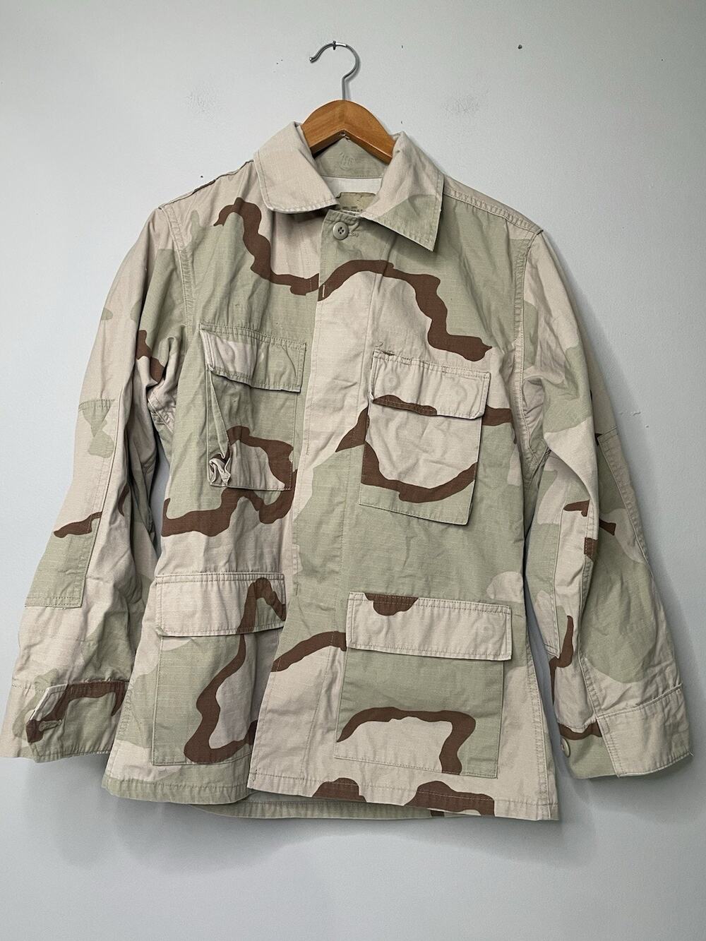 US Military DCU Desert Camo Combat Coat Jacket Small Short Ripstop BDU 4 Pocket
